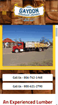 Mobile Screenshot of gaydonlumber.com